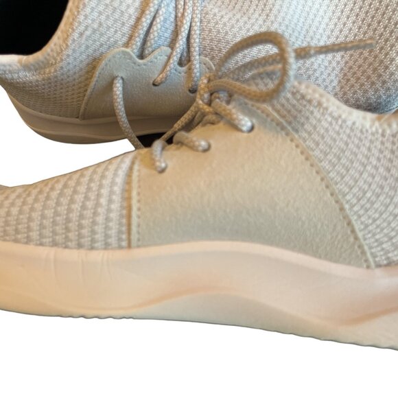 VESSI Sneakers Pearl White Size W8 Wide Fit Like New Waterproof - Picture 8 of 9